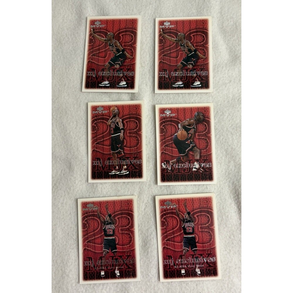 Michael Jordan MJ Exclusives Lot 6 Cards 1999 Upper Deck MVP Bulls Inserts